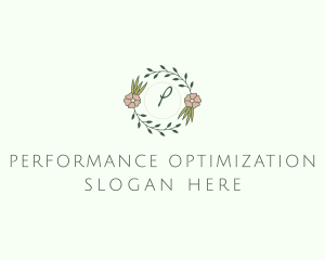 Floral Event Styling Lettermark logo design