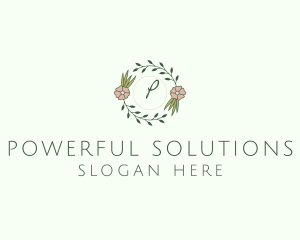 Floral Event Styling Lettermark logo design