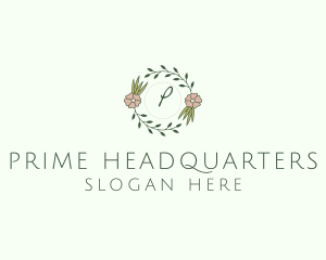 Floral Event Styling Lettermark logo design