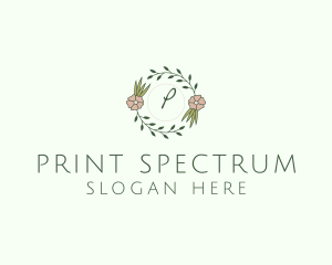 Floral Event Styling Lettermark logo design