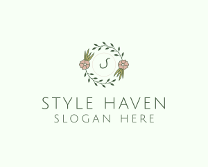 Floral Event Styling Lettermark logo design