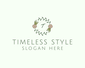 Floral Event Styling Lettermark logo design