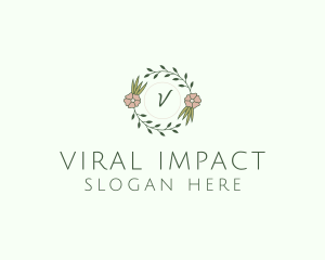 Floral Event Styling Lettermark logo design