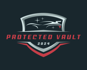 Car Detailing Shield  logo design