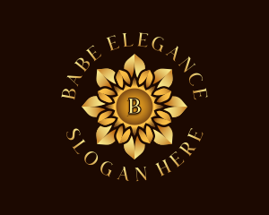 Elegant Sun Flower Garden logo design