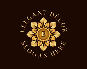 Elegant Sun Flower Garden logo design