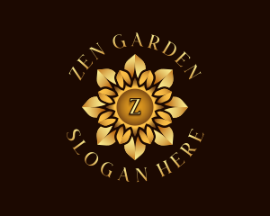 Elegant Sun Flower Garden logo design