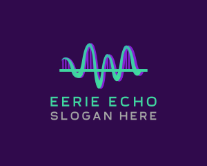 Sound Sonic Wave Echo logo design