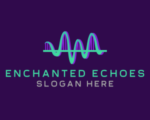 Sound Sonic Wave Echo logo design