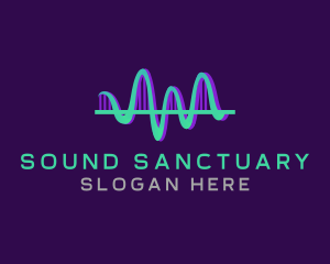 Sound Sonic Wave Echo logo design