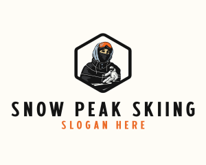 Skier Winter Sports logo