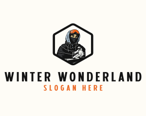 Skier Winter Sports logo