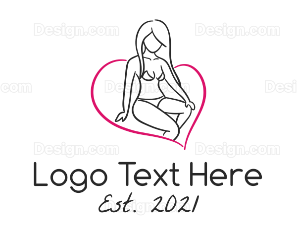 Beautiful Sexy Woman Logo