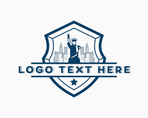 Liberty Statue Landmark logo