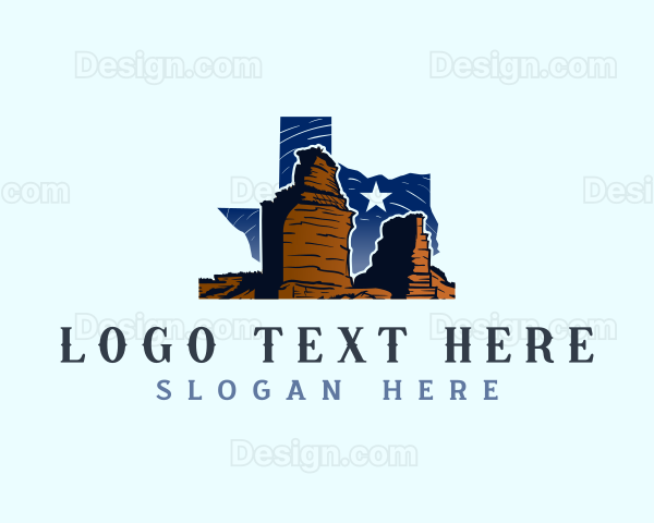 Texas Palo Duro Canyon Park Logo