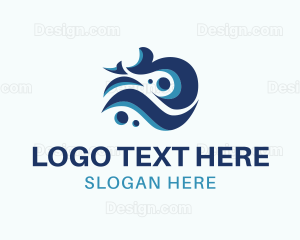 Abstract Wave Swirl Logo