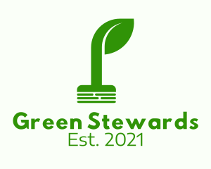 Green Seedling Sprout  logo design