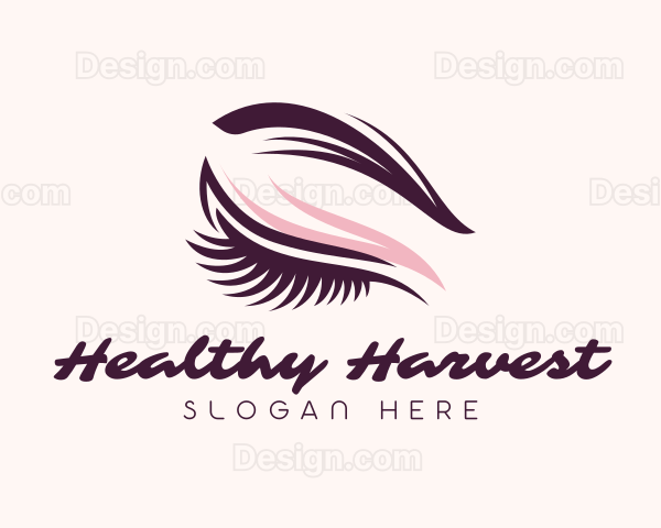 Eyelash Beauty Eyeshadow Logo