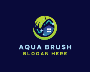 Cleaning Mop Housekeeping logo design