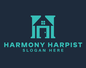 House Realty Letter H logo design