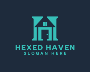 House Realty Letter H logo design