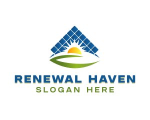 Renewable Solar Panel  logo design