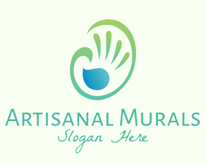 Natural Eco Hand Wash logo design