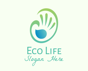 Natural Eco Hand Wash logo design