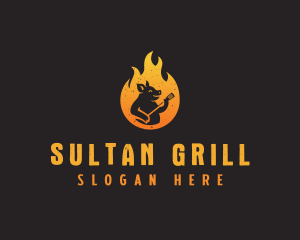 Pork Barbecue Grill logo design