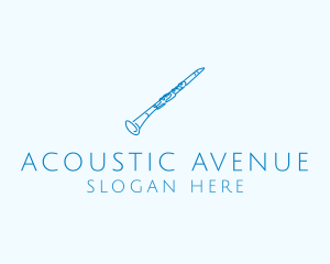 Clarinet Musical Instrument logo design