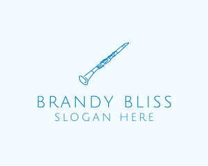 Clarinet Musical Instrument logo design