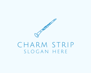 Clarinet Musical Instrument logo design