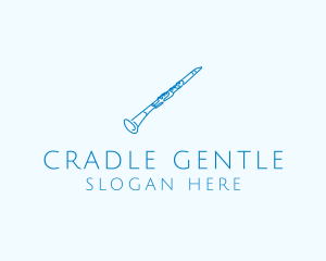 Clarinet Musical Instrument logo design