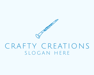 Clarinet Musical Instrument logo design