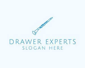 Clarinet Musical Instrument logo design