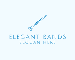 Clarinet Musical Instrument logo design
