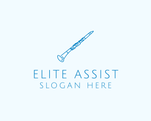 Clarinet Musical Instrument logo design