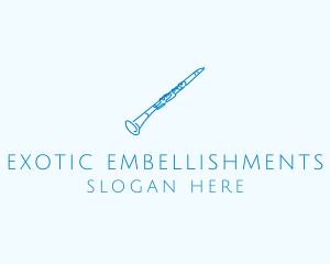 Clarinet Musical Instrument logo design