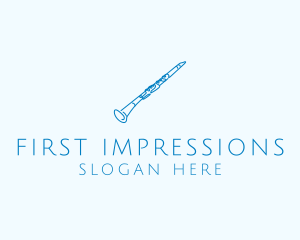 Clarinet Musical Instrument logo design