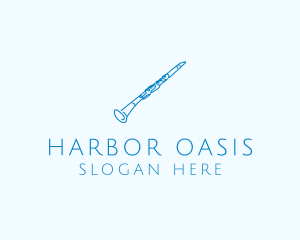 Clarinet Musical Instrument logo design