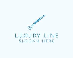 Clarinet Musical Instrument logo design