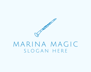 Clarinet Musical Instrument logo design