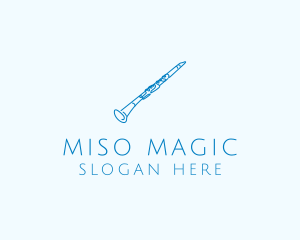 Clarinet Musical Instrument logo design