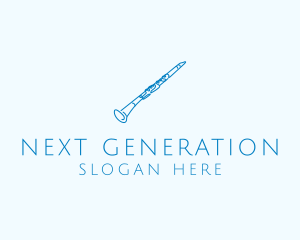 Clarinet Musical Instrument logo design