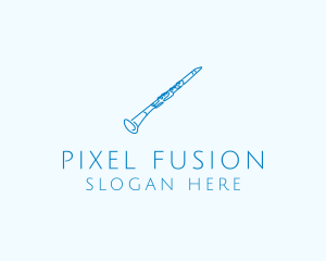 Clarinet Musical Instrument logo design