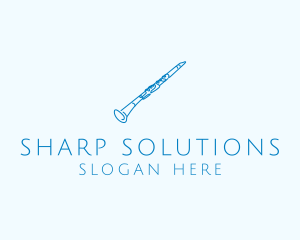 Clarinet Musical Instrument logo design