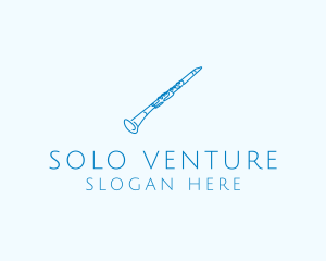 Clarinet Musical Instrument logo design