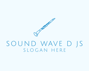 Clarinet Musical Instrument logo design