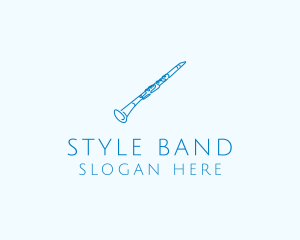 Clarinet Musical Instrument logo design