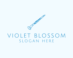 Clarinet Musical Instrument logo design